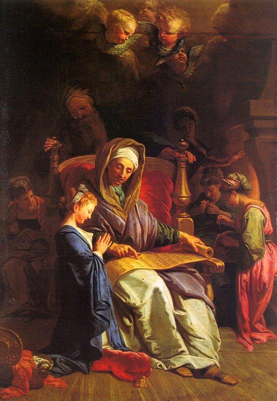 Jean-Baptiste Jouvenet The Education of the Virgin oil painting image